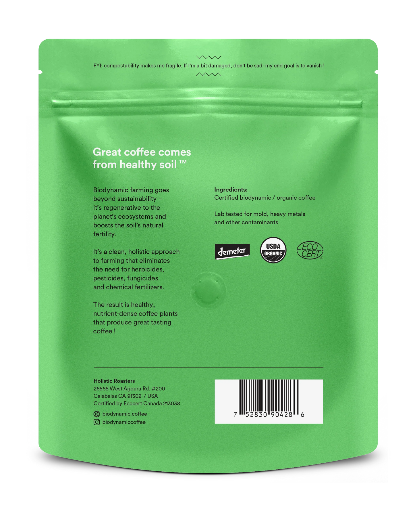 Biodynamic Coffee Dark Roast French Roast